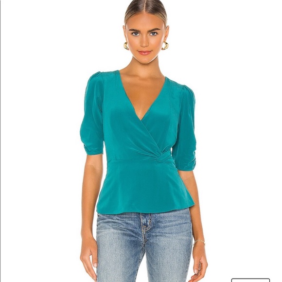 REVOLVE Parker Juniper blouse - Picture 1 of 4